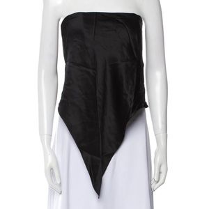 MICHELLE MASON Silk Strapless Crop Top
Size: XS | US 2